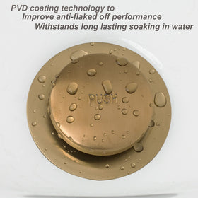 Artiwell brass-zinc-ABS construction highlights durability for everyday baths.