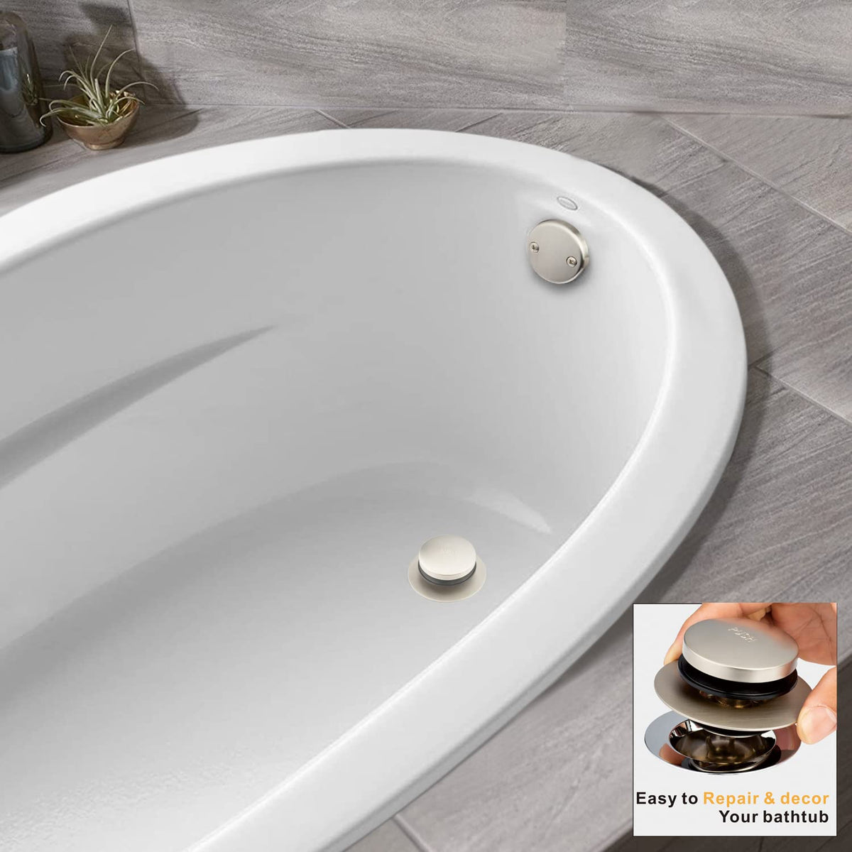 Artiwell brushed nickel finish complements modern bathroom decor.