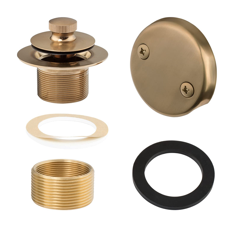 Artiwell Champagne Bronze Lift & Turn tub trim for easy operation