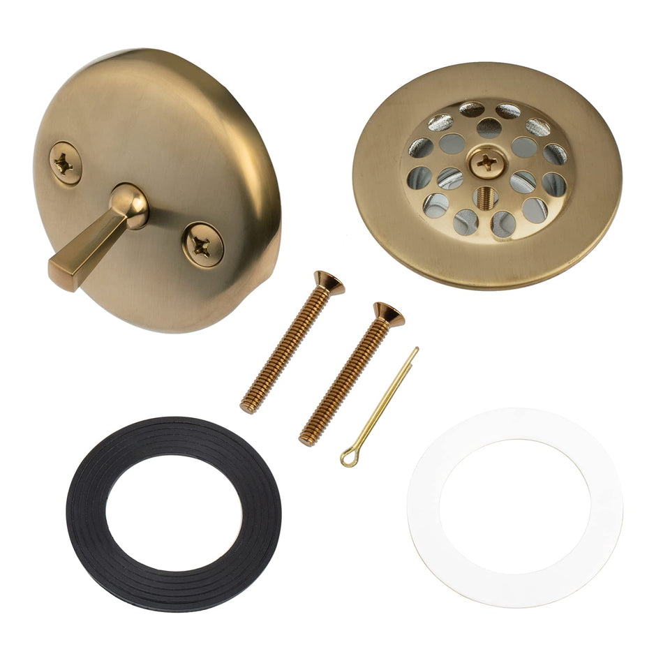 Artiwell Champagne Bronze trip lever drain with durable finish