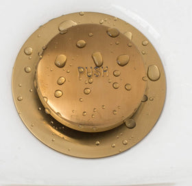 Drain plug includes washer for a reliable seal and smooth operation.