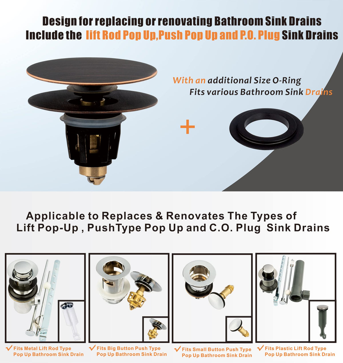 Installation scene showing Artiwell drain stopper being replaced in a sink.