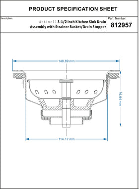 Artiwell heavy-duty stainless steel construction resists wear for lasting performance.