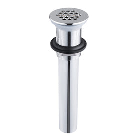 Artiwell grid strainer drain chrome, durable stainless steel resists corrosion and supports steady drainage.