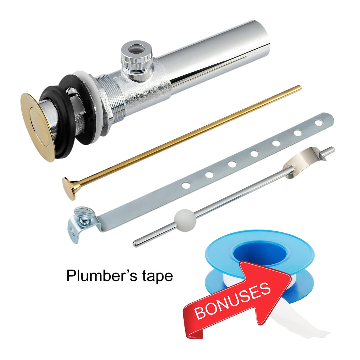 Artiwell lift rod detail shown for easy operation and proper fit.