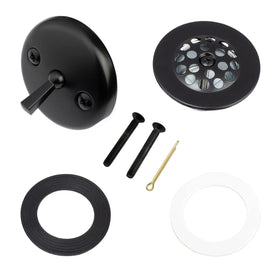 Artiwell matte black trip lever tub trim kit highlights modern bathroom finish