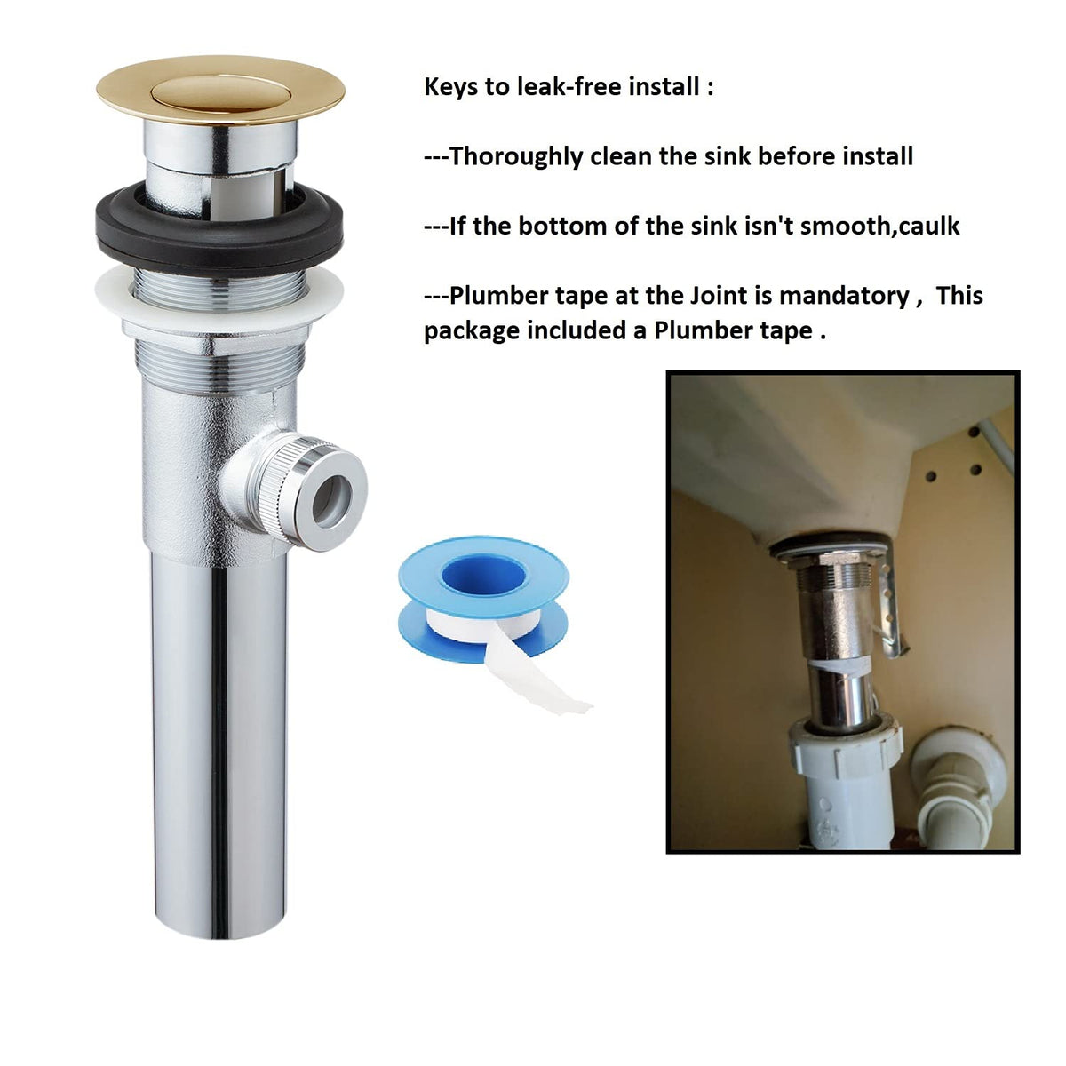 Artiwell overflow feature prevents water spills in vanity sinks.
