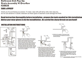 Artiwell packaging includes plumber's tape and instructions for leak-free installation.