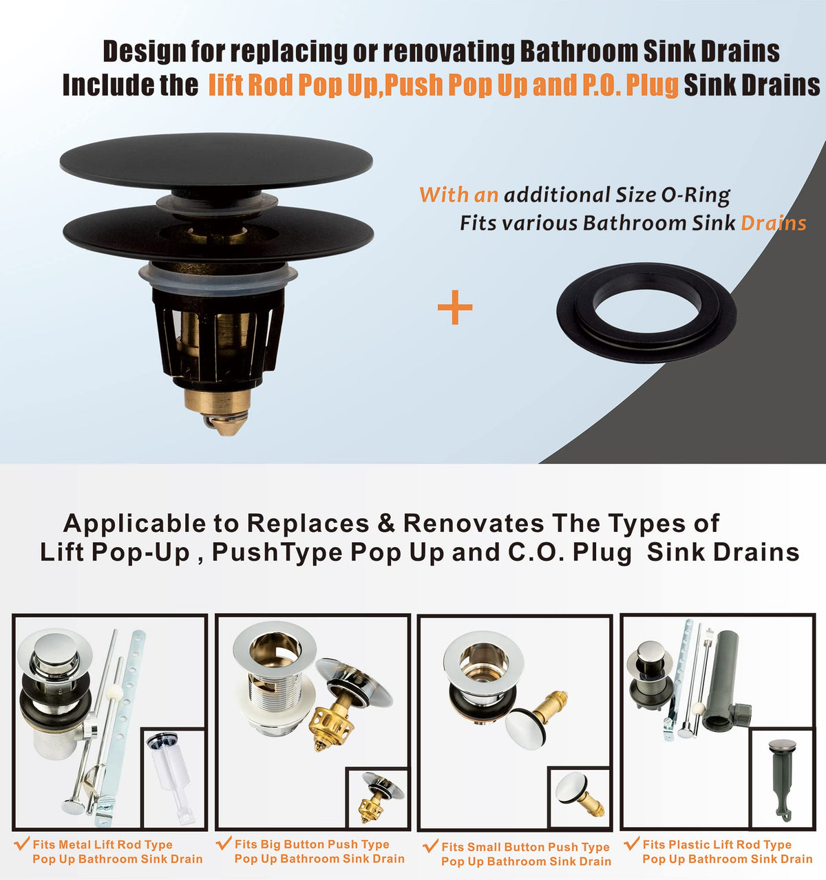 Artiwell sink drain stopper demonstrates easy, tool-free installation