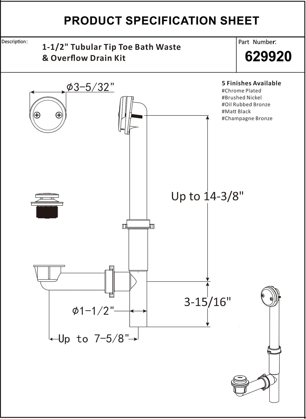Artiwell slip joint installation offers quick, adjustable setup