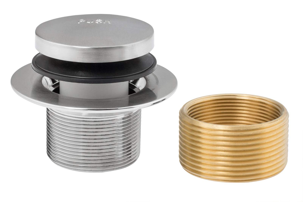 Artiwell tip-toe drain stopper brushed nickel provides easy operation