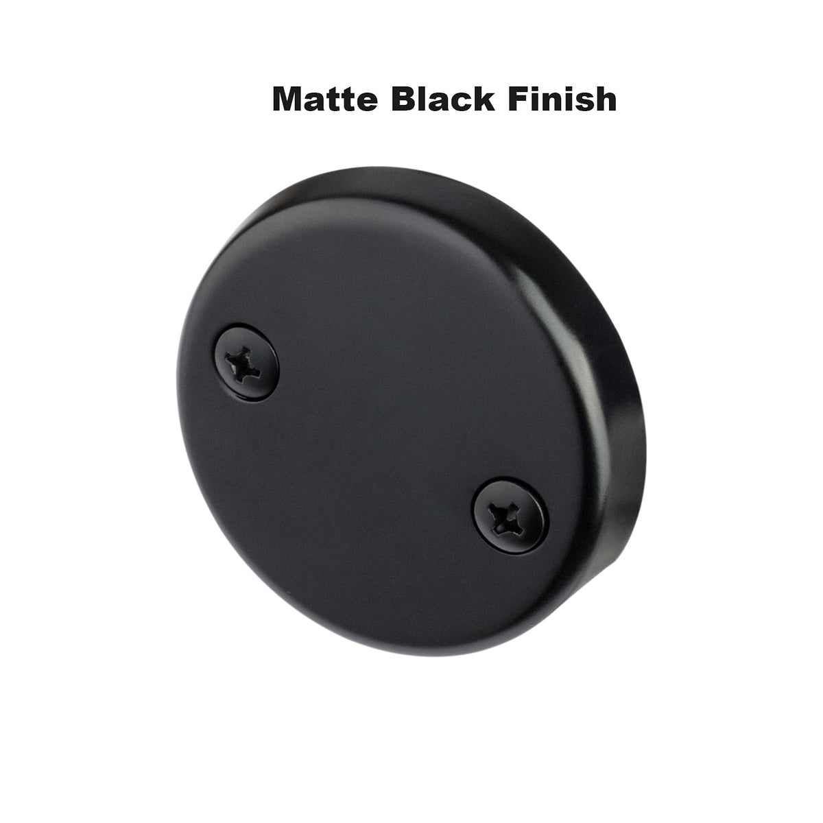 Artiwell two-hole overflow faceplate demonstrating quick install and clean look