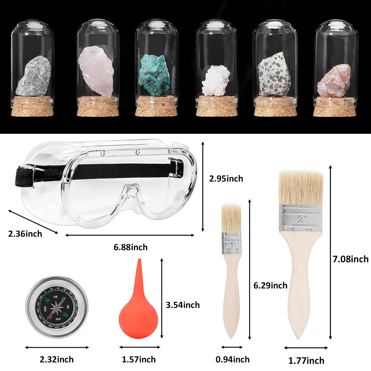 ARTKUNST jewelers loupe for close mineral inspection.
