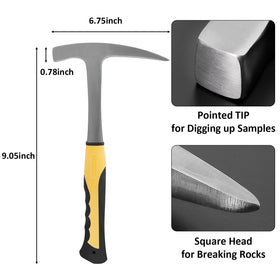 ARTKUNST 12-inch rock chisel for precise cutting and splitting.