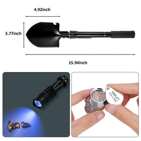 ARTKUNST UV flashlight highlights minerals and clues in the field.