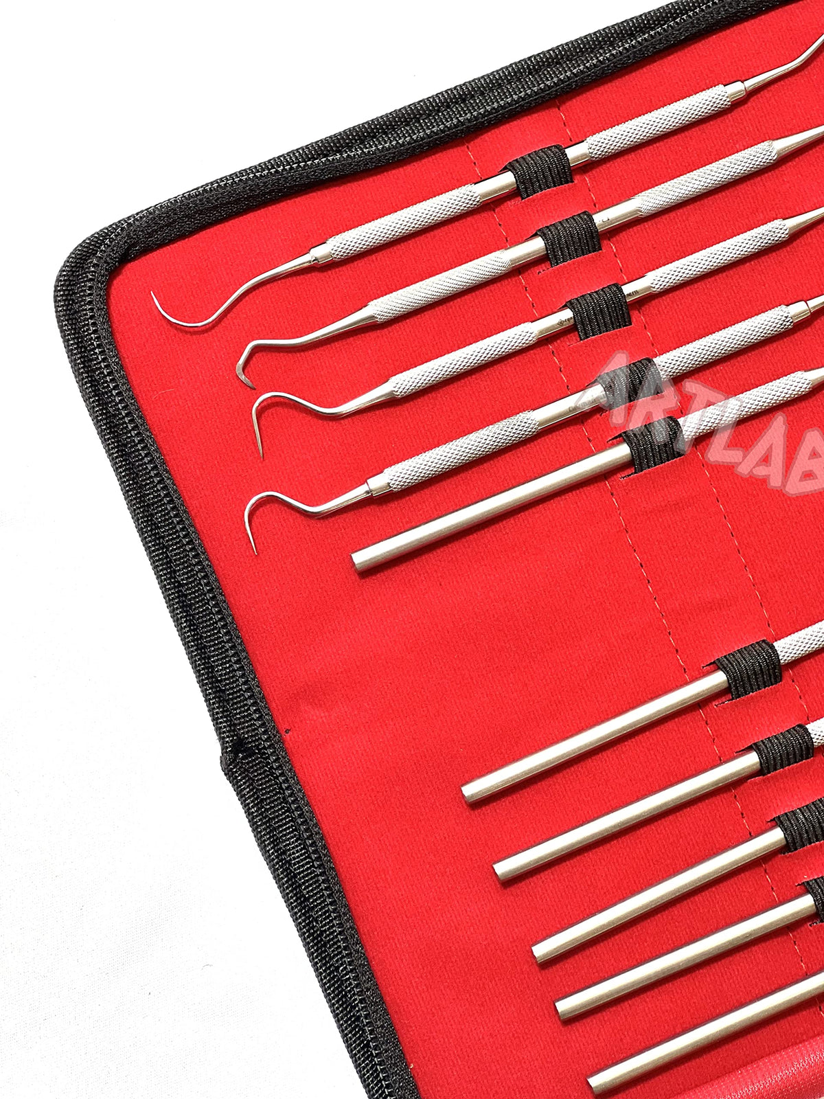 Artlab Premium Probe Set long double tips for reach and control.