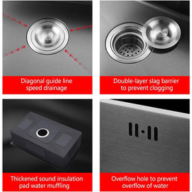 ARTLINE retractable drain hose illustrating flexible drainage in action