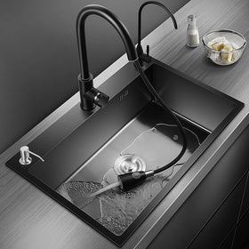 ARTLINE workstation setup in sink area highlighting drop-in/topmount compatibility