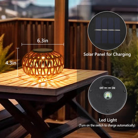 Artmooy solar lanterns automatically turn on at dusk for easy ambience