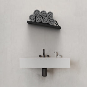 Artori weighted base ensures stability in a busy bathroom