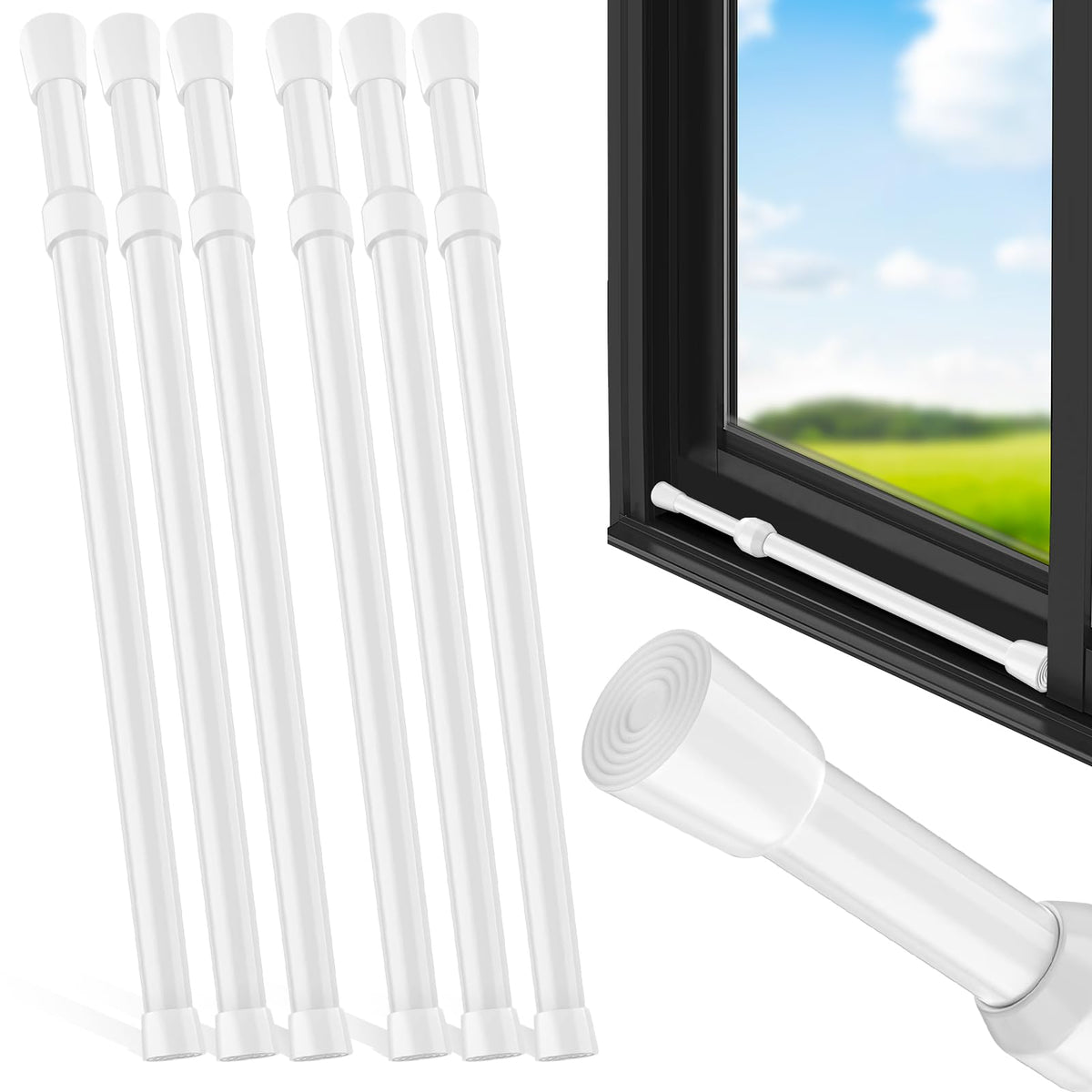 ARTOSHIN window security bar extended to fit 15-27 inches for secure sliding windows