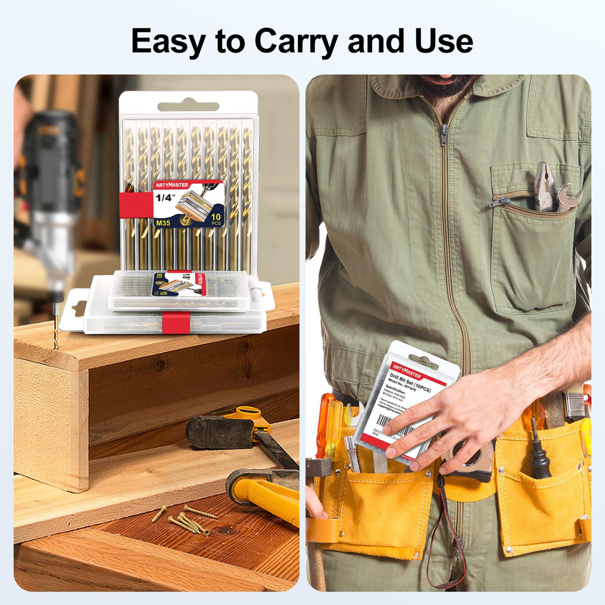 ARTYMASTER compact carry case keeps bits organized and portable.
