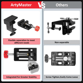 ArtyMaster compact vise fits DIY and professional tasks