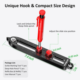 ARTYMASTER compact portable marking tool fits in a pocket or bag.
