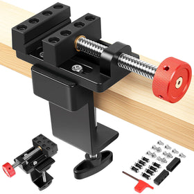 ArtyMaster mini drill press vise with edge clamp for stable mounting