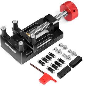 ARTYMASTER mini drill press vise with rubber soft jaws ensures stable clamping for delicate crafts.