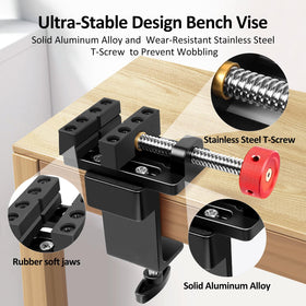 ArtyMaster mini vise supports 90 to 180-degree angles for flexibility