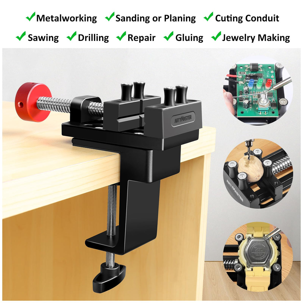 ArtyMaster nickel-plated screw delivers durable, smooth operation