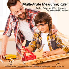 ARTYMASTER WT102A aluminum alloy body delivers durable lightweight woodworking accuracy.