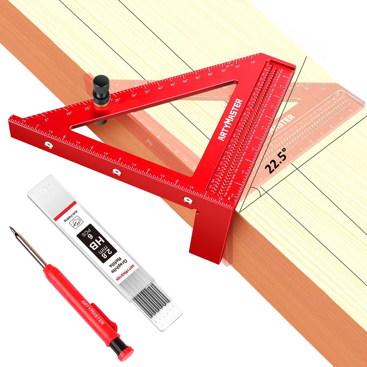 ARTYMASTER WT103C aluminum body close-up showing durable, corrosion-resistant construction.