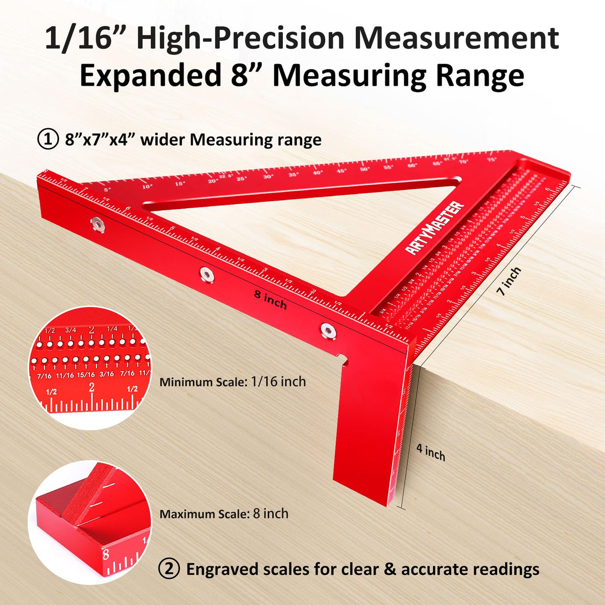 ARTYMASTER WT103C stair gauges illustrate stable, repeatable layouts for accurate work.