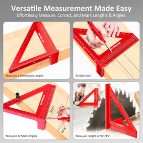 ARTYMASTER WT103C zero-to-ninety degree marking demonstrates precise angle layout.
