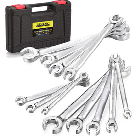 ARUCMIN flare nut wrench set with organizer box keeps tools neatly organized