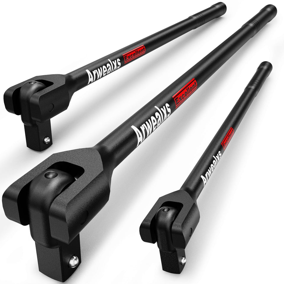 Arwealxs breaker bar 7in 1-4 drive, compact torque for tight spaces