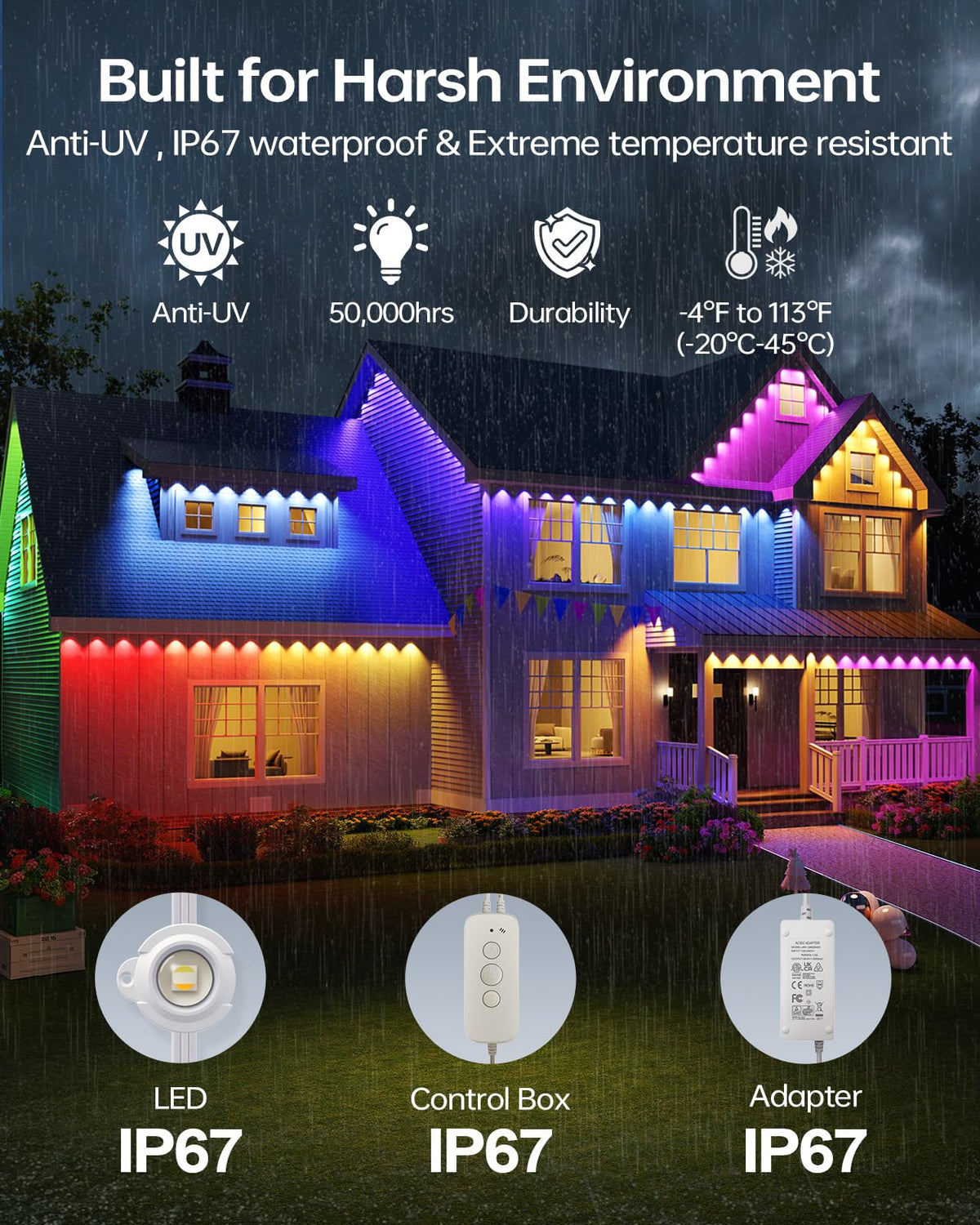 ASAHOM S107B offers 30,000 lighting effects and color palettes.
