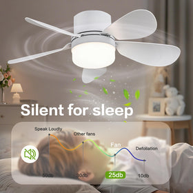 ASALL socket fan light color temperature options in natural, warm, cold.