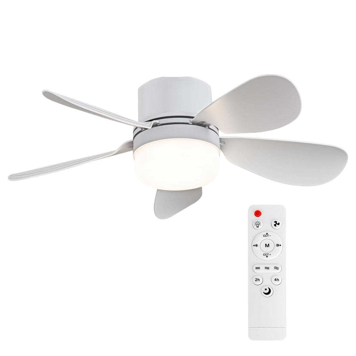 ASALL socket fan light with 20.47-inch diameter for broad air and lighting.
