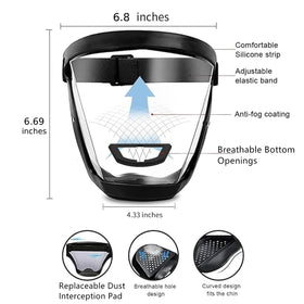 Ascavs shield with anti-fog coating for clear sight in woodworking tasks.
