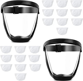 Ascavs full-face shield with wide view visor improves visibility during yard work.