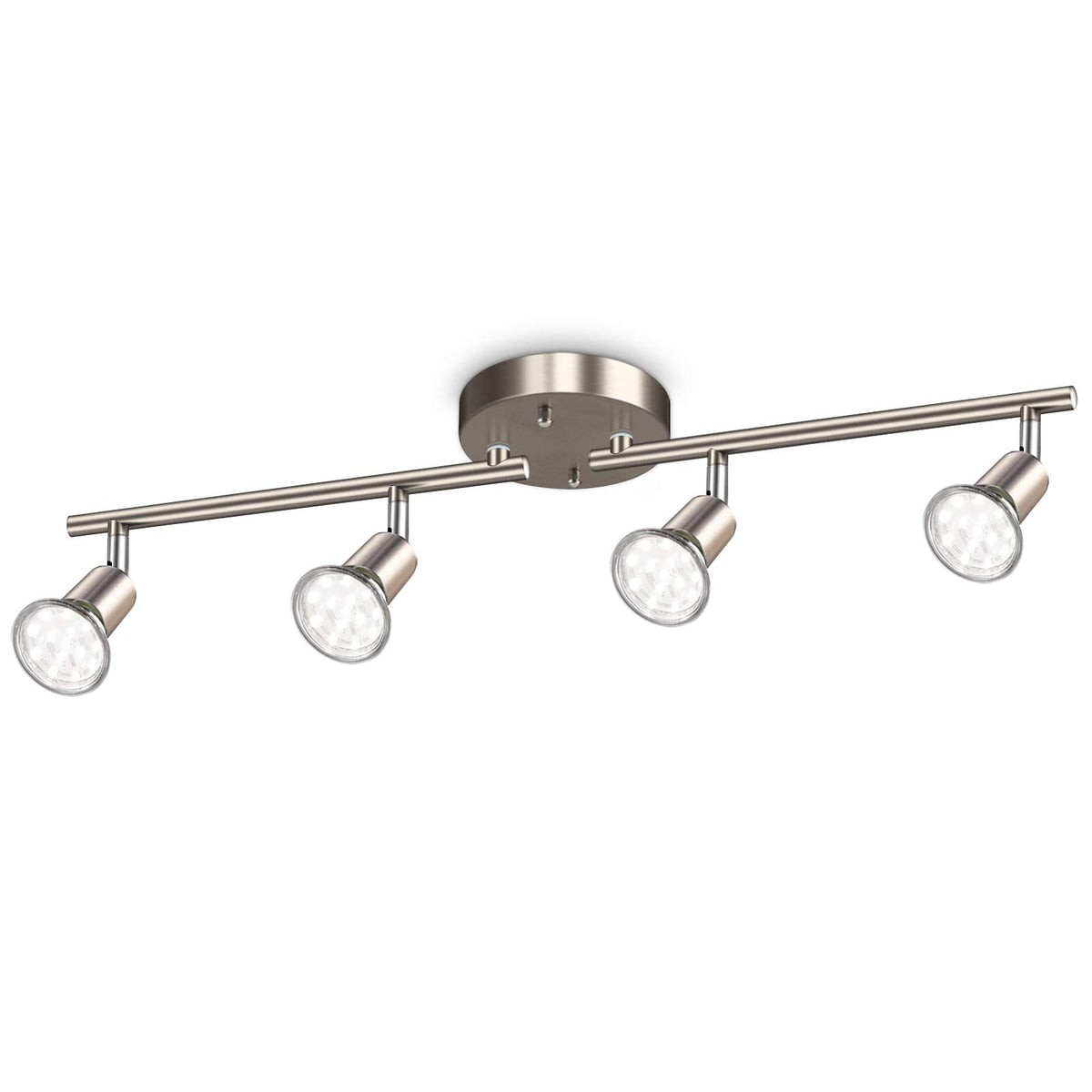 Ascher 4-light LED track lighting kit for versatile room illumination
