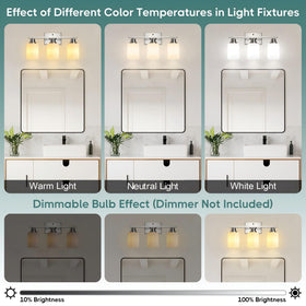 Ascher product with glass shades that soften glare and elevate decor.