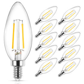 Ascher Classic E12 LED bulb 4W warm white 2700K for cozy ambiance