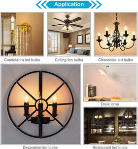 Ascher E12 bulb in chandelier setup enhances dining room mood