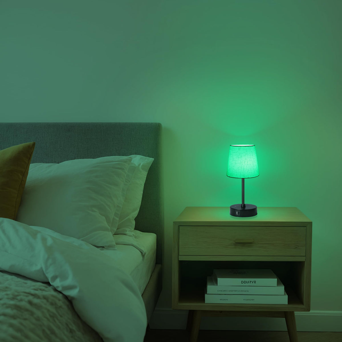 Ascher compact nightstand light fits slim spaces without sacrificing light.