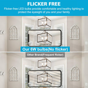 Ascher LED bulb with CRI 80 renders colors accurately.