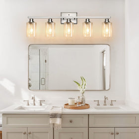 Ascher wall light works well in dining rooms and hallways with a refined finish.